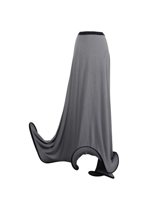 Laura Daili Gray Motion Wave Dress Skirt For Tall Fit
