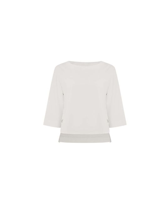 James Lakeland White Button Top