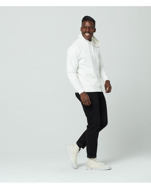 Known Supply White 100% Organic Cotton Fleece Hoodie