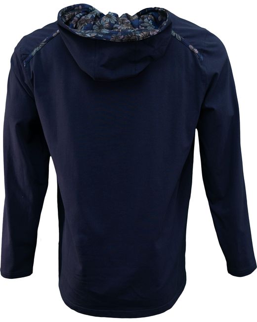 Lords of Harlech Blue Horatio Hoodie for men