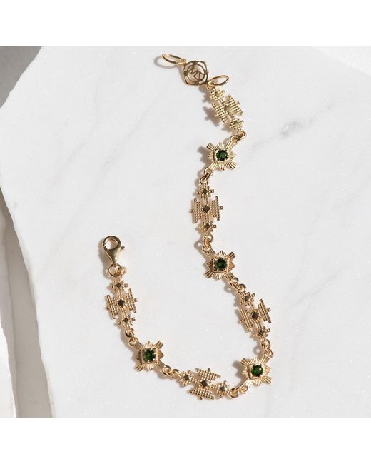 Zoe & Morgan Metallic Ayllu Bracelet Chrome Diopside