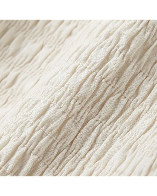 Modenaire White Smocked Midi Dress Tiered Form