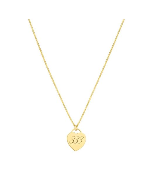 SET & STONES Metallic Alice Angel Numbers Necklace- Three