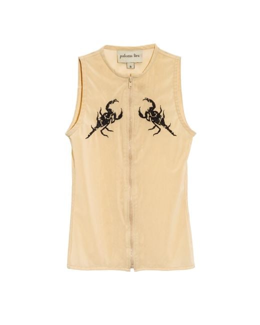 Paloma Lira Natural Neutrals Scorpious Top