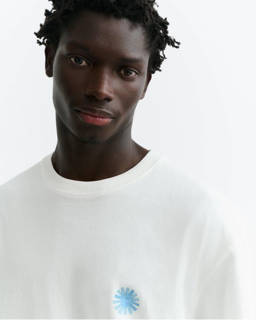 Thinking Mu White Shiny People Aaron T-Shirt for men