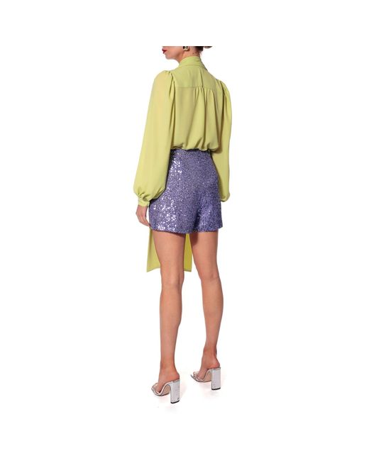 AGGI by HALEWSKI Yellow Loretta Wild Lime Long Sleeve Shirt