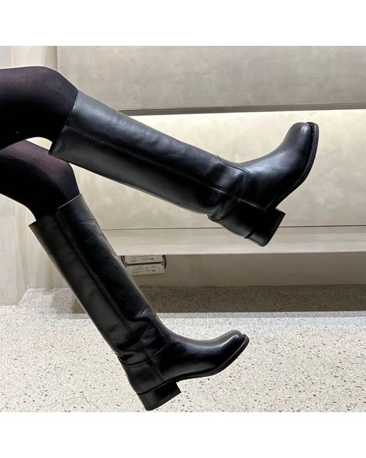 Notabene Black Achilla Boots, Leather