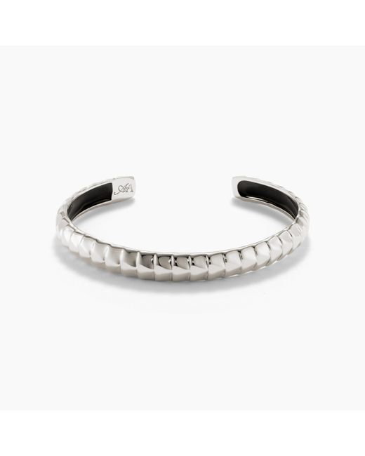 Armine + Ambrose Metallic The A Embossed Cuff