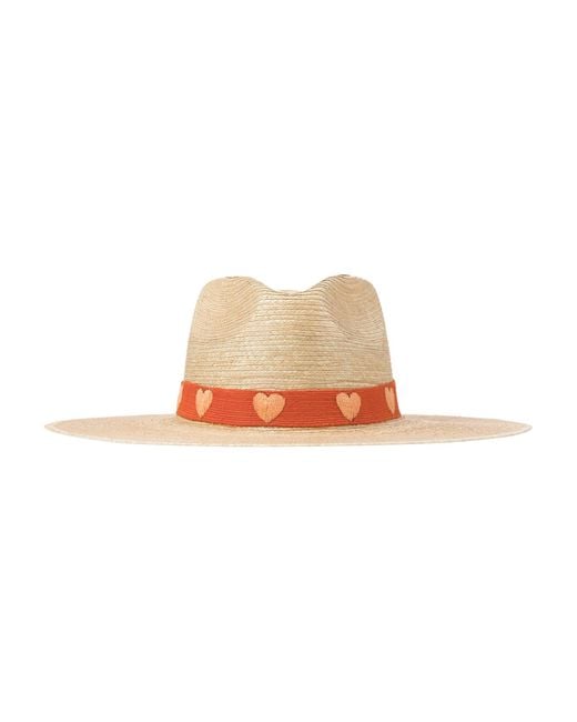 SUNSHINE TIENDA White Maricela Palm Hat