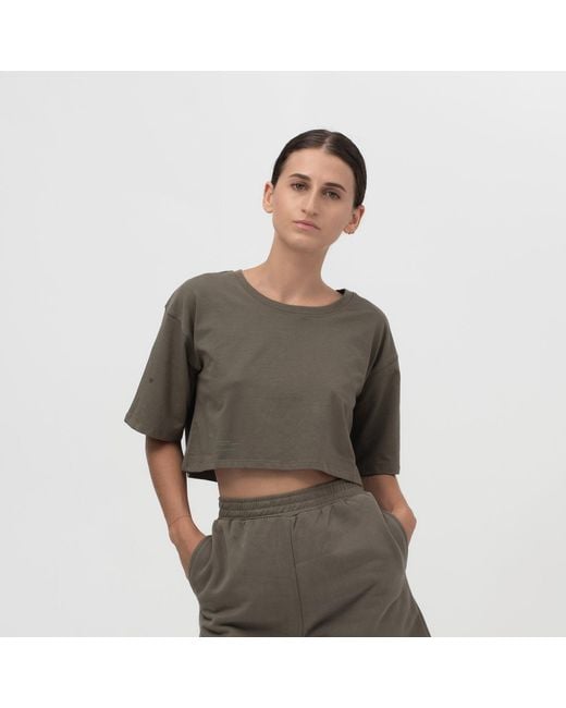 Storm Green Easy Crop Top