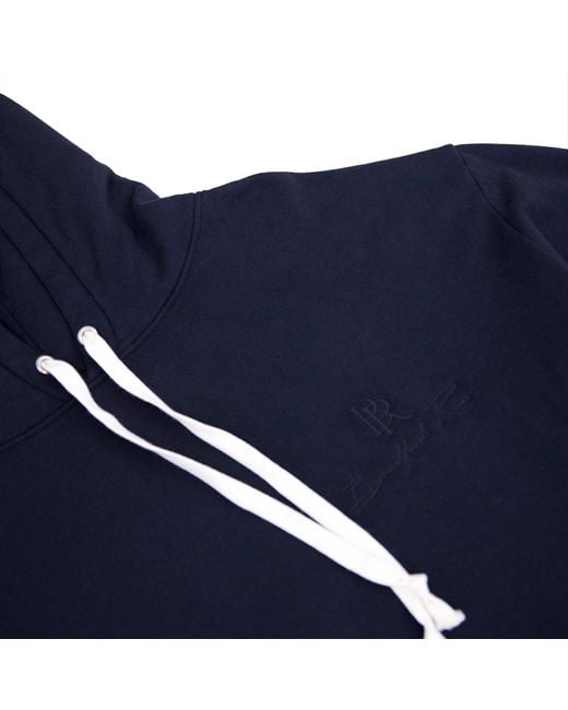 Bradford Row Blue Vitals Embroidery Hoody for men