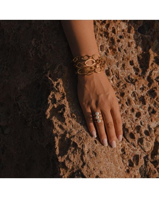 Myrto Katramadou Jewellery Metallic Thalassa – Pearl Ring