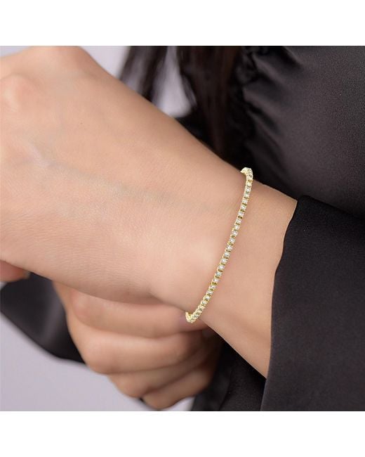 Artisan Metallic Classic Diamond Tennis Bracelet