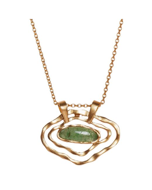 Christina Greene Metallic Deco Impression Necklace