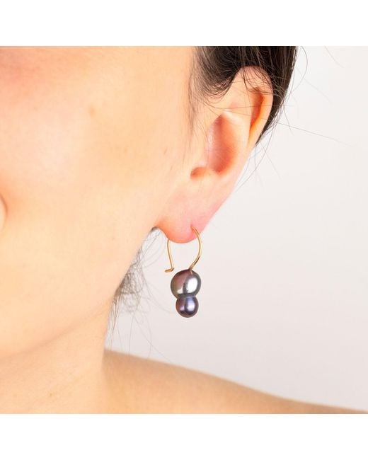 Oana Savu Multicolor Peacock Pearls Earrings Comfortable Ear Wires Jewelry Gifts