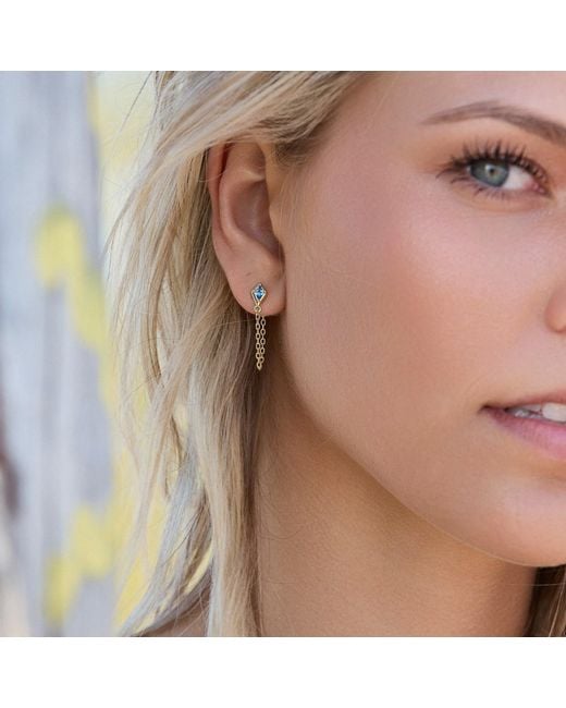 Adriana Pappas Designs Metallic Crystal Kite Earrings