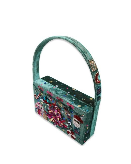 Simitri Green The Cutest Ugly Christmas Box Clutch