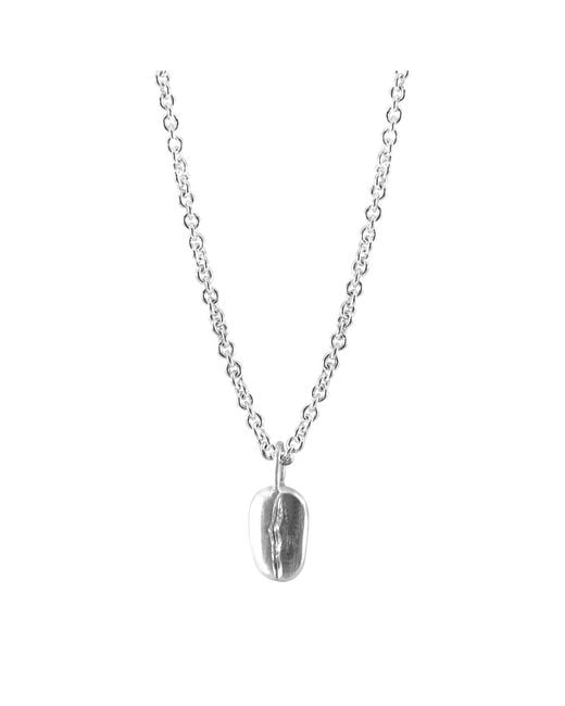 Anchor and Crew Metallic Gustatory Coffee Bean Necklace Pendant
