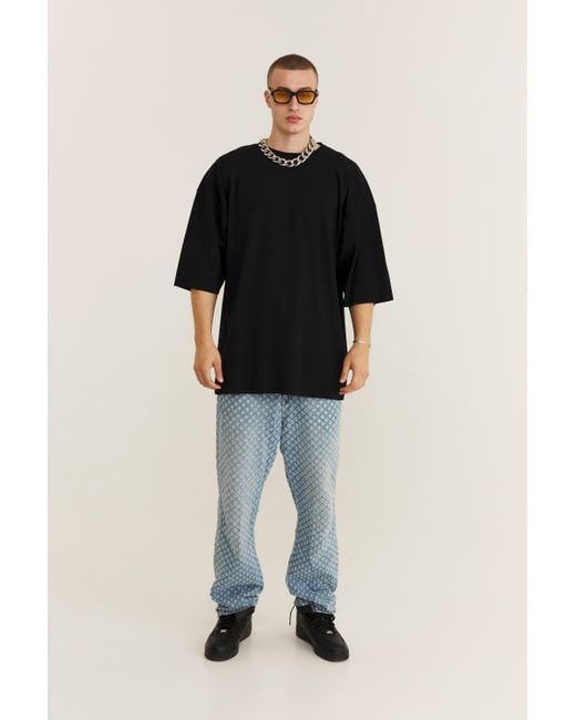 mysimplicated Blue Oversized T-Shirt Existence for men