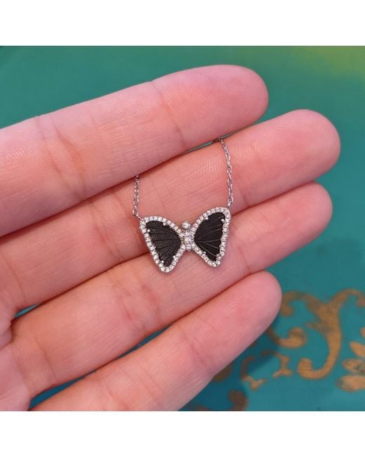 KAMARIA Metallic Mini Butterfly Necklace