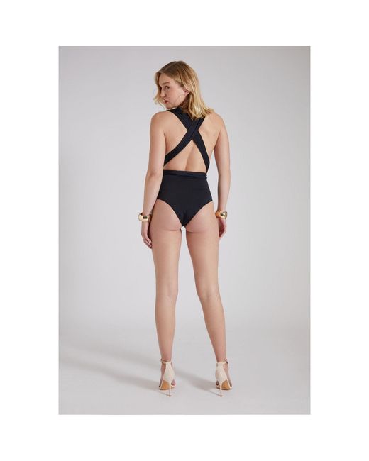 ROSIE BILLINGTON Blue Multi-Way Swimsuit