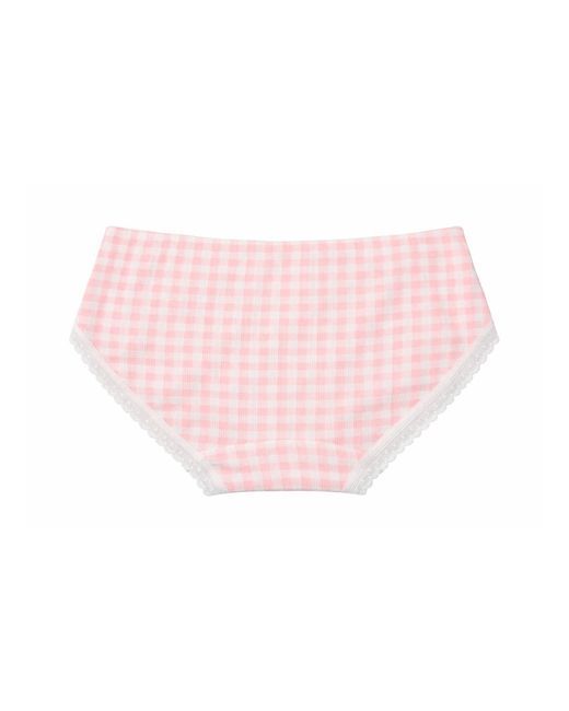 ADIBA Pink Belle Check Cotton Brief