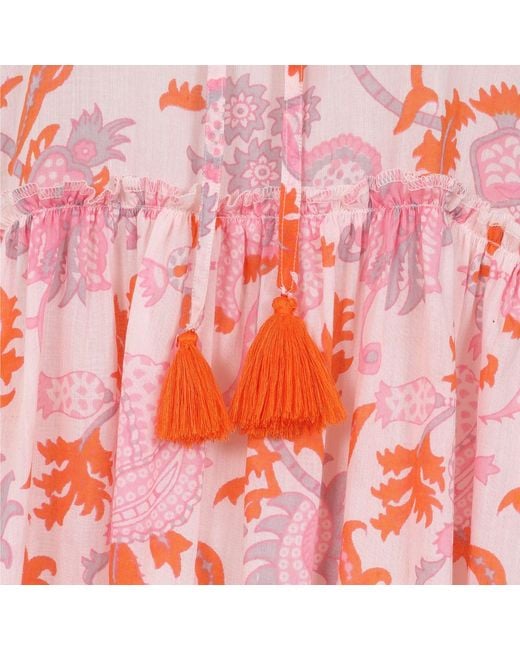 Luella Fashion Pink Jambi Cotton Dress Printed Pattern