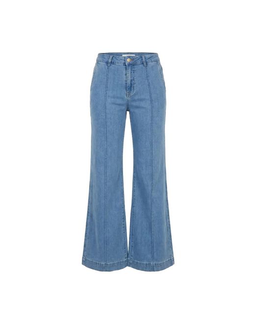 Adrift Clothing Blue Adrift Denim Wide Leg Jeans