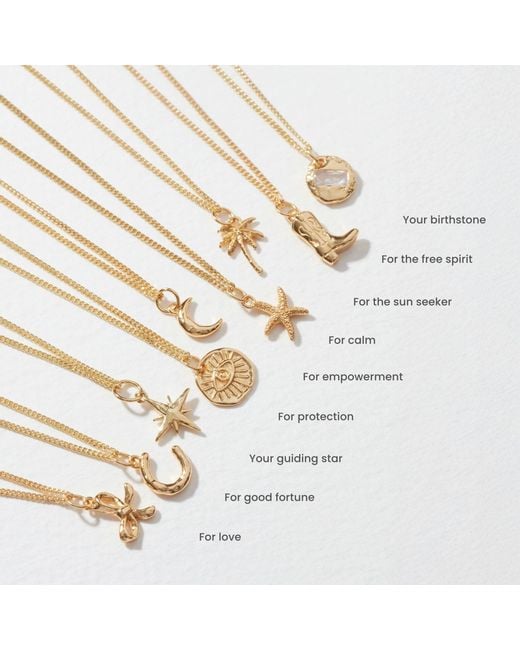 Muru Metallic Palm Tree Necklace