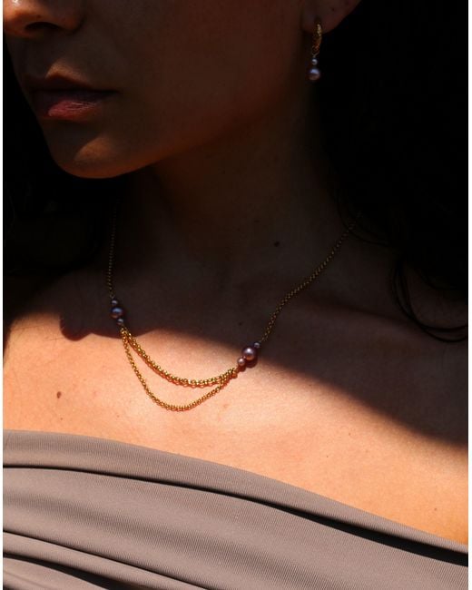 Marquise Swim Metallic Necklace