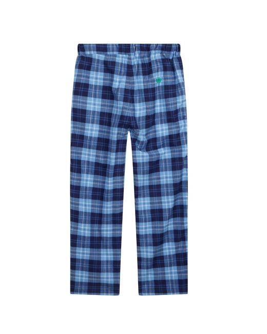Lounge Blue Soft, Breathable Organic Brushed Cotton Loungewear Trousers for men