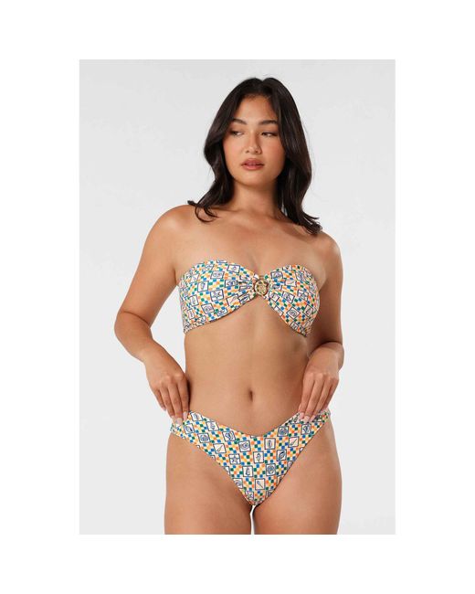 Blackbough Swim Multicolor Shelby Bandeau Top Conch Crush