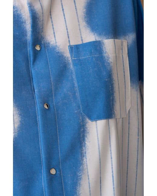 mysimplicated Blue Stripes Oversized Shirt W