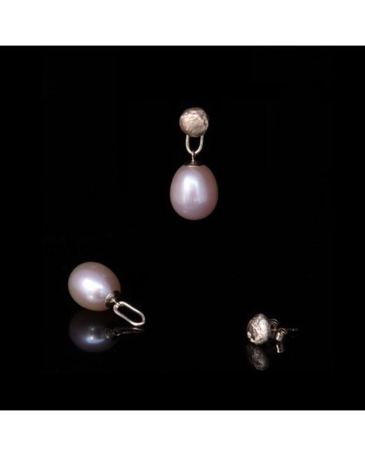 Gabriella Alicia White Pearl Drop Detachable Earrings
