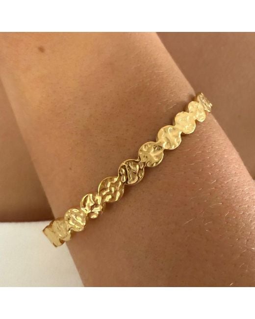 Evie Jewelry Metallic Press Play Cuff Bracelet