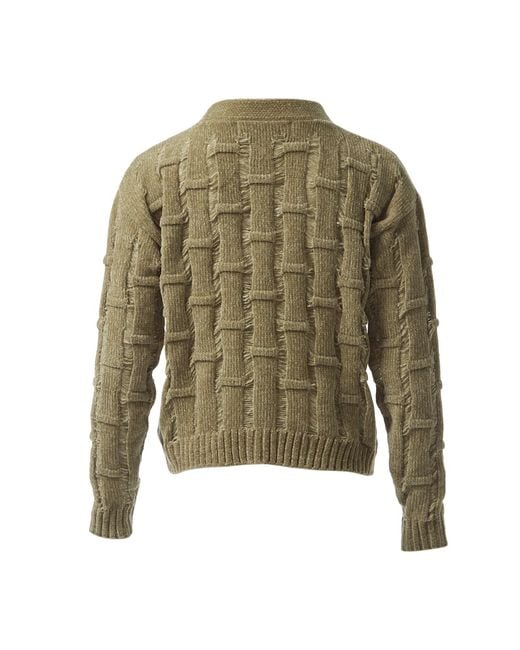 Fully Fashioning Green Avocado Lennox Ottoman Knit Cardigan