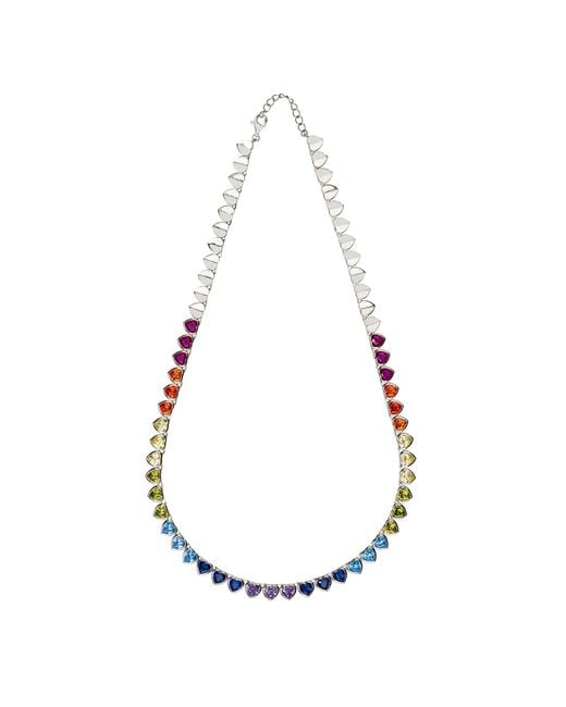 Latelita London Blue Heart Garland Gemstone Necklace