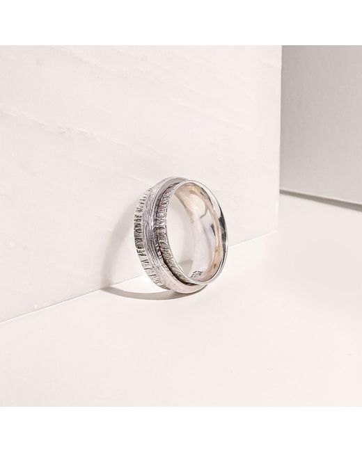 Charlotte's Web Jewellery White Nature Gratitude Spinning Ring