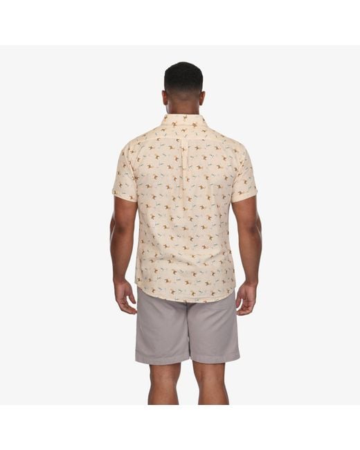 Vustra Natural Neutrals On The Rocks Button-Down Print Shirt for men