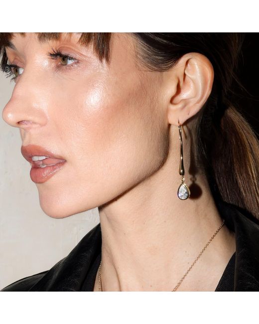 Studio Baloge Metallic Suspendue Goutte Earrings