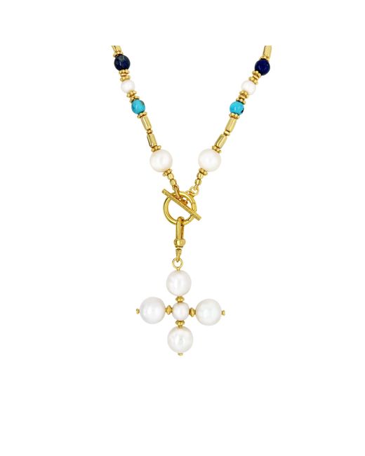 GEM BAZAAR Metallic Delft Necklace