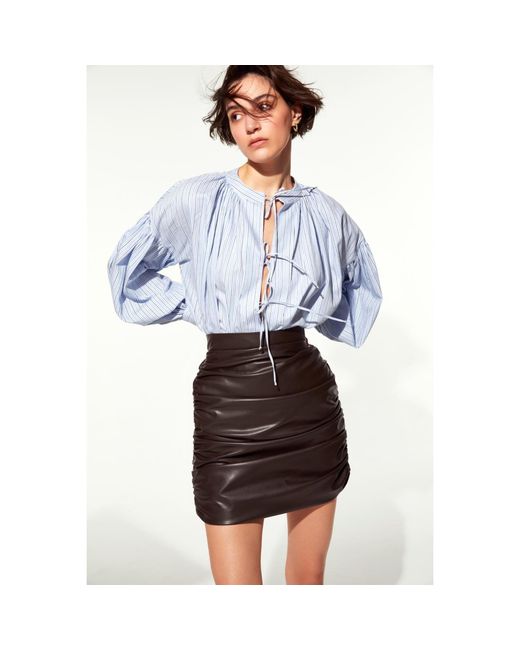 NAZLI CEREN Blue Eve Shirt