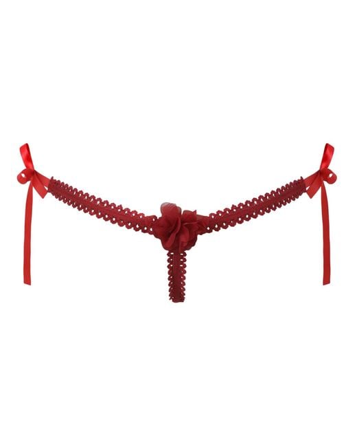 Belle -et-BonBon Red Fifi Petal Thong Best Seller