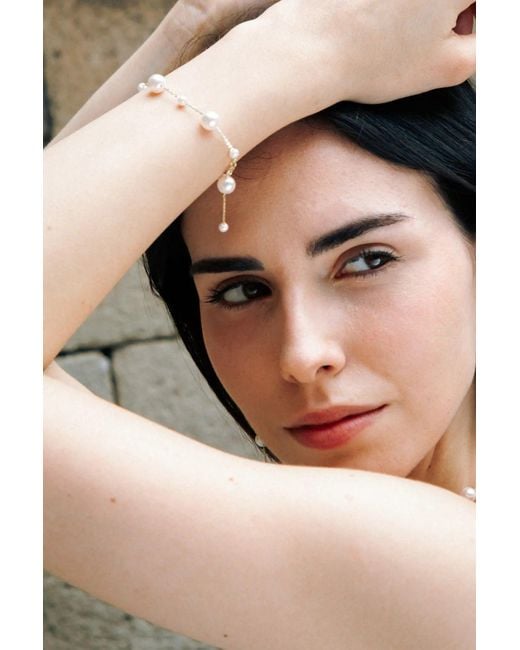 Lisa&Co. White Bracelet Organic Drip