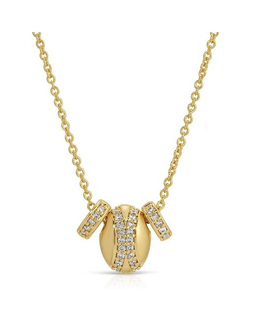 Leeada Jewelry Metallic Bene Mini Pendant Necklace