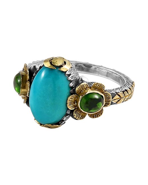 Emma Chapman Jewels Blue Ocean Tourmaline Statement Ring