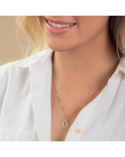 Maya Brenner Metallic Zodiac Necklace