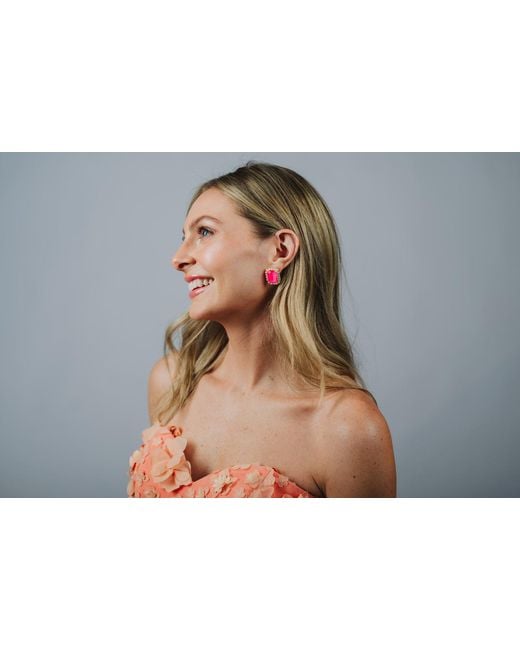 The Pink Reef Blue Gem Stud