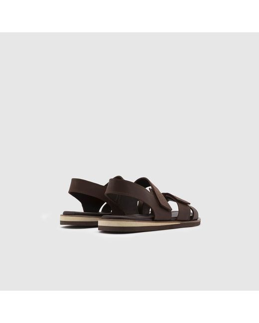 Ilvi Brown Emilio Crazy Horse Leather Sandal for men