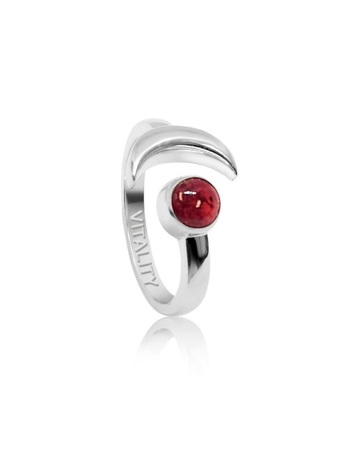 The Jewellery Store London Red Adjustable July Vitality Birthstone Ring